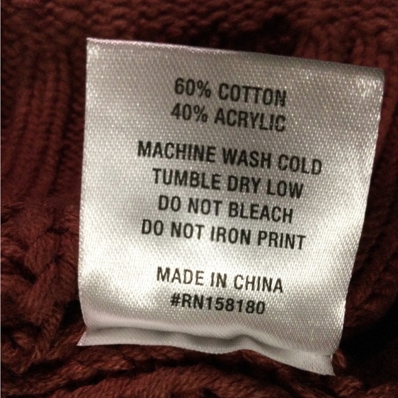 Honor the Gift Cable Knit Jumper Sweater Men’s Size XL - Picture 5 of 8